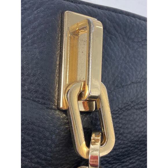 MICHAEL KORS, LARGE BLACK PEBBLED LEATHER SHOULDER BAG - Picture 13 of 16